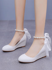 Scarpe Mary Jane Con Tacco Platform E Punta Tonda