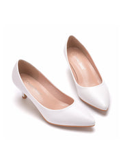 Scarpe Donna Con Tacco Kitten Punta A Punta