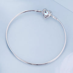 Braccialetto Con Cuore Blu In Pietra Di Luna Regalo Perfetto