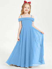 Abiti Da Damigella Junior Chic Con Spalle Scoperte Blu