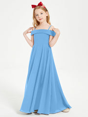 Abiti Da Damigella Junior Chic Con Spalle Scoperte Blu