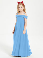 Abiti Da Damigella Junior Chic Con Spalle Scoperte Blu