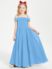 Abiti Da Damigella Junior Chic Con Spalle Scoperte Blu