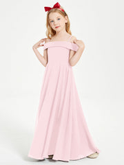 Abiti Da Damigella Junior Chic Con Spalle Scoperte Rosa Cipria