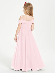 Abiti Da Damigella Junior Chic Con Spalle Scoperte Rosa Cipria