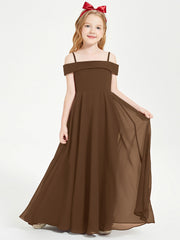 Abiti Da Damigella Junior Chic Con Spalle Scoperte Marrone
