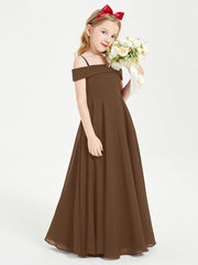 Abiti Da Damigella Junior Chic Con Spalle Scoperte Marrone