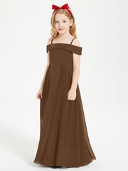 Abiti Da Damigella Junior Chic Con Spalle Scoperte Marrone