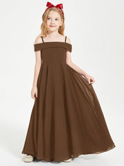 Abiti Da Damigella Junior Chic Con Spalle Scoperte Marrone