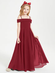 Abiti Da Damigella Junior Chic Con Spalle Scoperte Borgogna