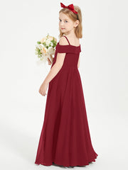 Abiti Da Damigella Junior Chic Con Spalle Scoperte Borgogna