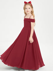 Abiti Da Damigella Junior Chic Con Spalle Scoperte Borgogna