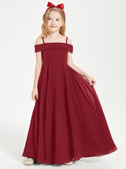 Abiti Da Damigella Junior Chic Con Spalle Scoperte Borgogna