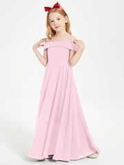 Abiti Da Damigella Junior Chic Con Spalle Scoperte Rosa Bonbon