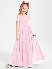 Abiti Da Damigella Junior Chic Con Spalle Scoperte Rosa Bonbon