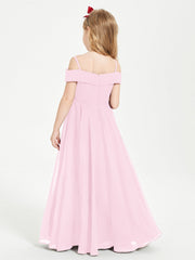 Abiti Da Damigella Junior Chic Con Spalle Scoperte Rosa Bonbon