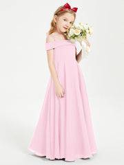 Abiti Da Damigella Junior Chic Con Spalle Scoperte Rosa Bonbon
