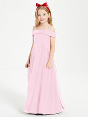 Abiti Da Damigella Junior Chic Con Spalle Scoperte Rosa Bonbon