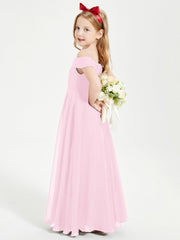 Abiti Da Damigella Junior Chic Con Spalle Scoperte Rosa Bonbon