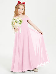 Abiti Da Damigella Junior Chic Con Spalle Scoperte Rosa Bonbon