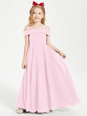 Abiti Da Damigella Junior Chic Con Spalle Scoperte Rosa Bonbon