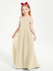 Abiti Da Damigella Junior Chic Con Spalle Scoperte Champagne