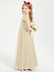 Abiti Da Damigella Junior Chic Con Spalle Scoperte Champagne