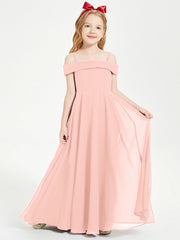 Abiti Da Damigella Junior Chic Con Spalle Scoperte Corallo