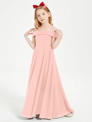 Abiti Da Damigella Junior Chic Con Spalle Scoperte Corallo