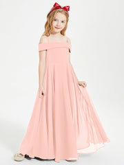 Abiti Da Damigella Junior Chic Con Spalle Scoperte Corallo