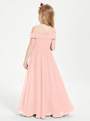 Abiti Da Damigella Junior Chic Con Spalle Scoperte Corallo
