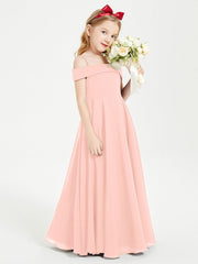 Abiti Da Damigella Junior Chic Con Spalle Scoperte Corallo