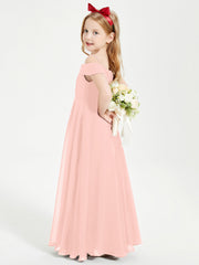 Abiti Da Damigella Junior Chic Con Spalle Scoperte Corallo