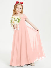 Abiti Da Damigella Junior Chic Con Spalle Scoperte Corallo