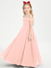Abiti Da Damigella Junior Chic Con Spalle Scoperte Corallo