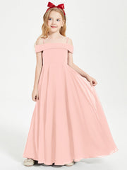 Abiti Da Damigella Junior Chic Con Spalle Scoperte Corallo