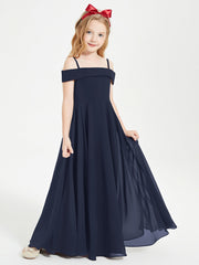 Abiti Da Damigella Junior Chic Con Spalle Scoperte Blu Scuro