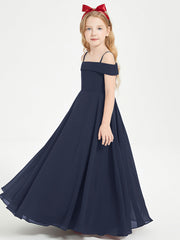 Abiti Da Damigella Junior Chic Con Spalle Scoperte Blu Scuro