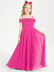 Abiti Da Damigella Junior Chic Con Spalle Scoperte Fucsia
