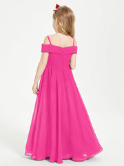 Abiti Da Damigella Junior Chic Con Spalle Scoperte Fucsia
