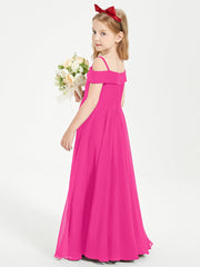 Abiti Da Damigella Junior Chic Con Spalle Scoperte Fucsia