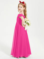 Abiti Da Damigella Junior Chic Con Spalle Scoperte Fucsia