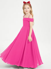 Abiti Da Damigella Junior Chic Con Spalle Scoperte Fucsia