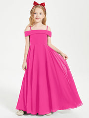 Abiti Da Damigella Junior Chic Con Spalle Scoperte Fucsia