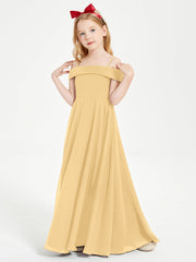 Abiti Da Damigella Junior Chic Con Spalle Scoperte Oro