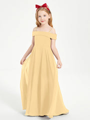 Abiti Da Damigella Junior Chic Con Spalle Scoperte Oro