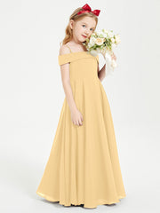 Abiti Da Damigella Junior Chic Con Spalle Scoperte Oro