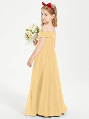 Abiti Da Damigella Junior Chic Con Spalle Scoperte Oro