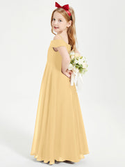 Abiti Da Damigella Junior Chic Con Spalle Scoperte Oro