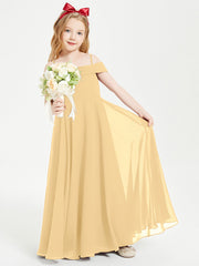 Abiti Da Damigella Junior Chic Con Spalle Scoperte Oro